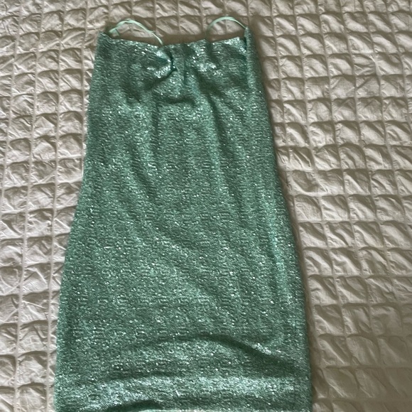 Susana Monaco blue mermaid sequin slip mini dress - Picture 5 of 11